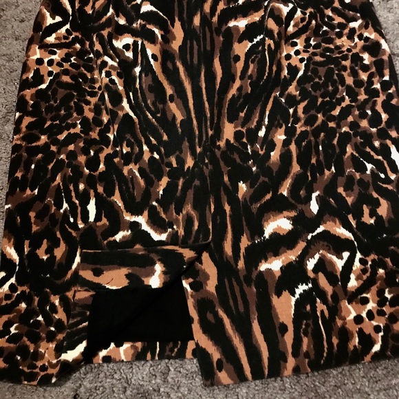 Talbots animsl print pencil skirt - Picture 3 of 3